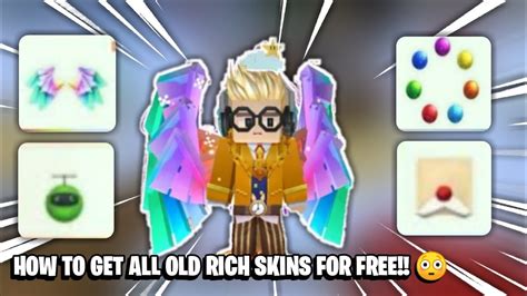 How To Get All Old Rich Skins For Free In Blockman Go 😳😍 Blockman Go Youtube