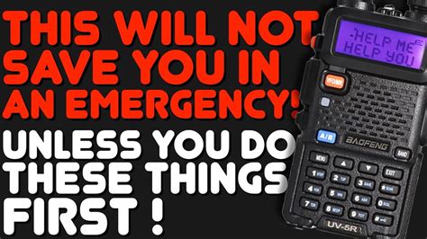 Using A Baofeng UV 5R Radio For Emergency Communications What Is Your