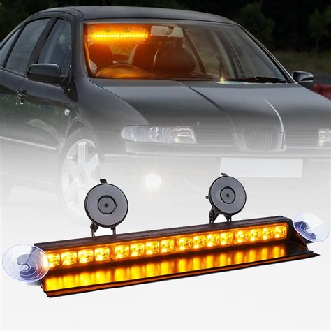 LUMENIX LED Windshield Dash Emergency Strobe Lights Bar Visor Traffic