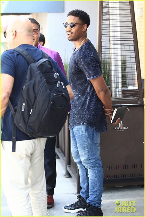 Michael B Jordan Sylvester Stallone Grab Lunch Together In Beverly