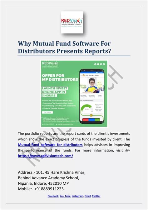 Ppt Why Mutual Fund Software For Distributors Presents Reports