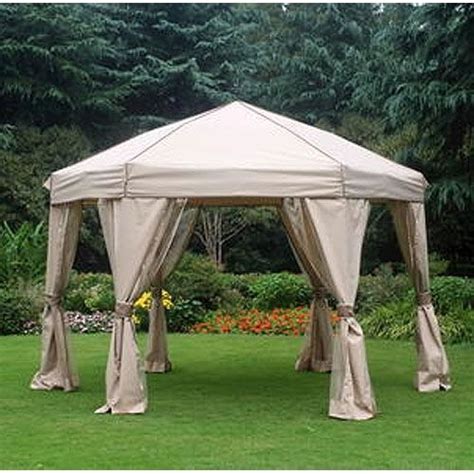 25 Photos Hexagonal 9x9 Gazebo