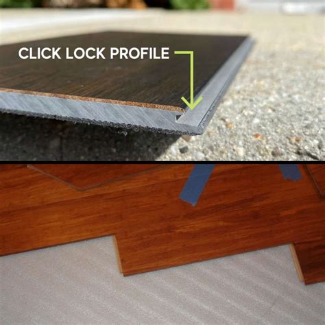 how to install a click lock floating floor