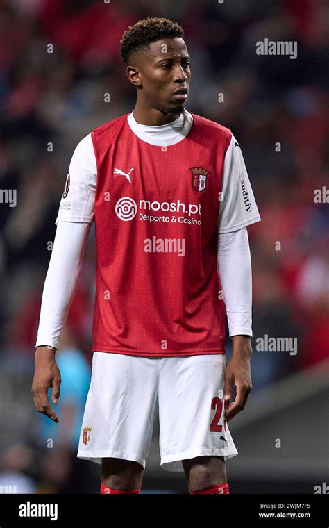 Simon Banza Of SC Braga Looks On During The UEFA Europa League Match