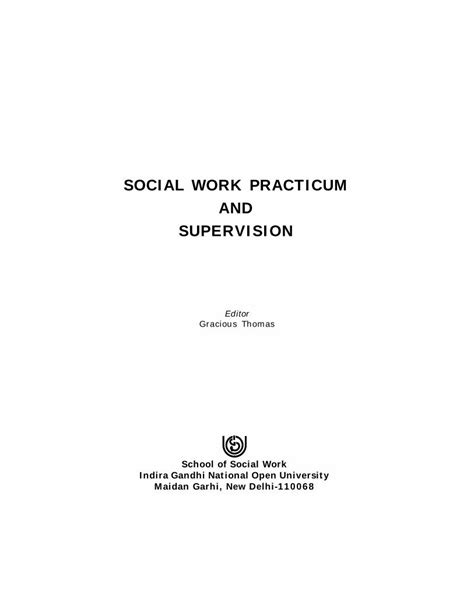 Pdf Msw Social Work Practicum And Supervision Dokumen Tips