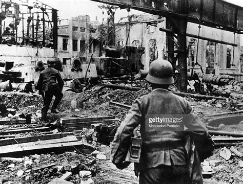 In the industrial district of Stalingrad, today Volgograd, a patrol of ...