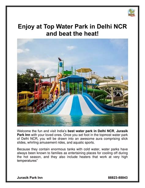 Ppt Enjoy At Top Water Park In Delhi Ncr And Beat The Heat