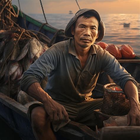 Premium AI Image | fisherman portrait