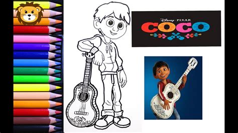 Como Dibujar Miguel Coco Disney Dibujos para niños Draw and