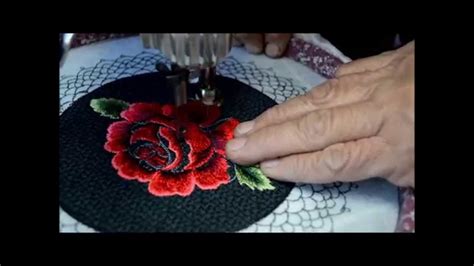 Creating A Rose With Free Motion Embroidery Using A Vintage Treadle