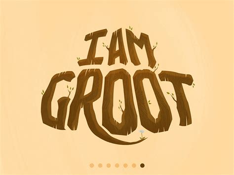 I Am Groot Typography by Simon Ward on Dribbble