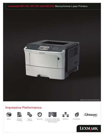 Lexmark M1140 Datasheet Manualzz