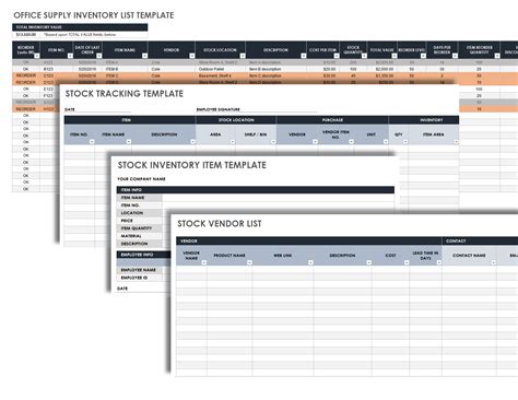 23 Office Supply Inventory List Template Doctemplates - Riset