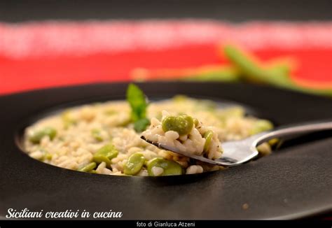 Risotto Con Fave Pecorino E Menta Siciliani Creativi In Cucina