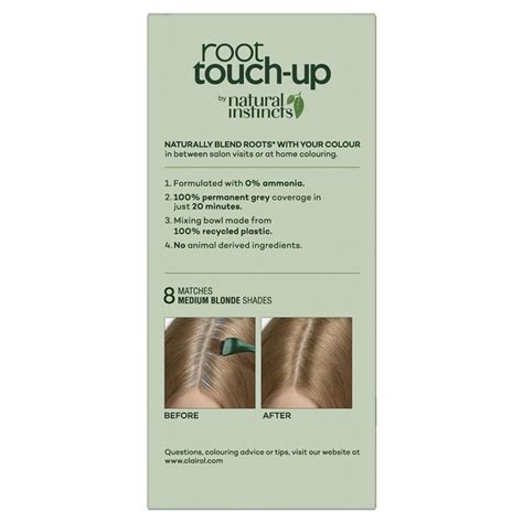Buy Clairol Root Touch Up Natural Instincts Permanent Hair Colour Medium Blonde Online At