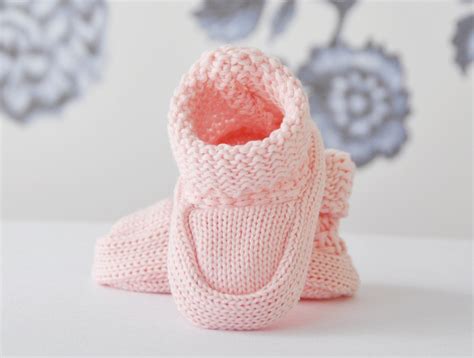 Gestrickte Baby Schuhe Sweetie in Rosa Taufe Mädchen Lilly