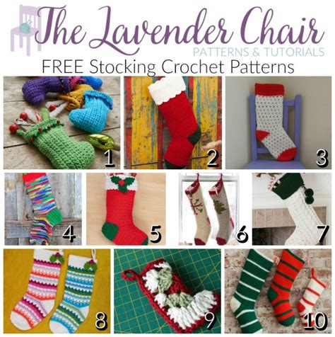 Stocking Crochet Patterns Ii The Lavender Chair