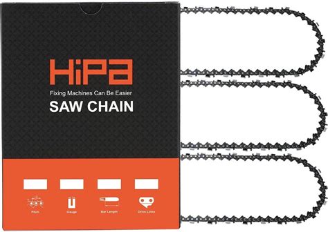 Hipa 3 Pack 20lgx067g Powercut Saw Chain 16 Inch 325 Pitch 050 Gauge 1 3mm 67