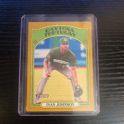 Topps Heritage Minor League Edition Gold Border Ivan Johnson