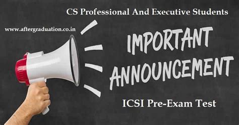 Icsi Pre Examination Test For Cs Professional Executive Students