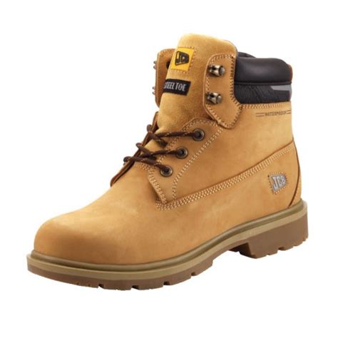 Jcb Protect Safety Boots Honey With Steel Toe Caps Midsole