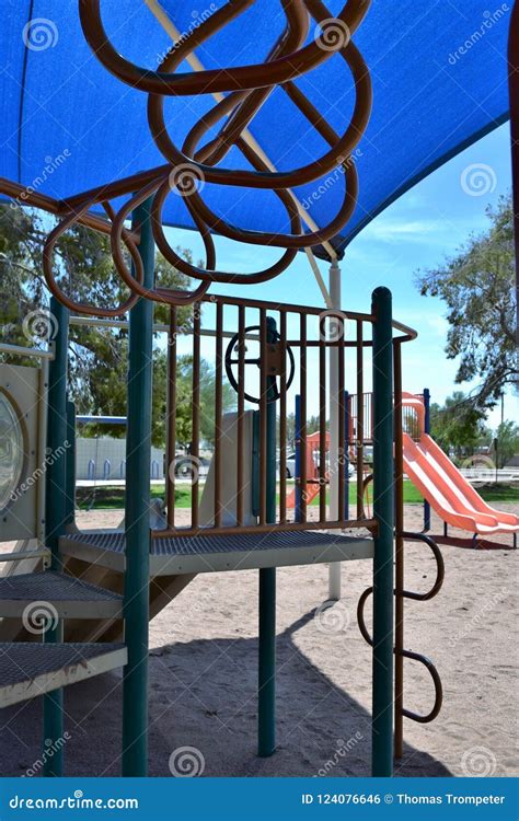 Fun Playground in a Park in the Daytime. Stock Photo - Image of viewed, daytime: 124076646