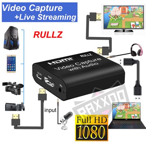 Ripley CAPTURADOR DE VIDEO USB 3 0 HDMI CAPTURE CON AUDIO Y MICRÓFONO 4K