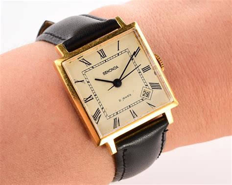 Sekonda Slava Soviet Gold Plated Mechanical Vintage Watch