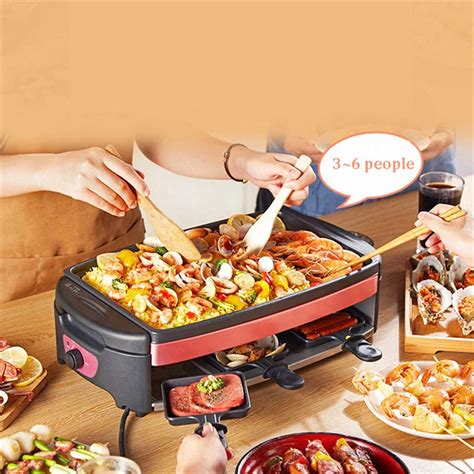 Household Electric Grills Indoor Korean Bbq Grill Smokeless Non Stick