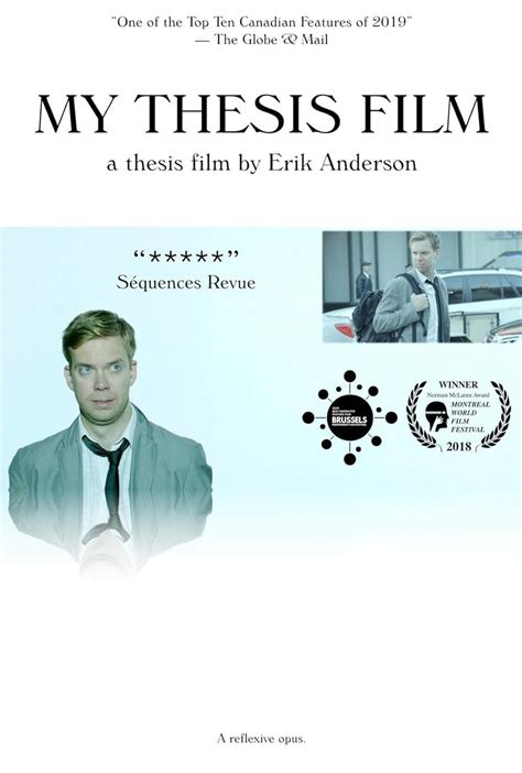 My Thesis Film: A Thesis Film by Erik Anderson (2018) - Posters — The ...