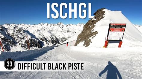 Skiing Difficult Black Piste 33 In Ischgl Samnaun YouTube