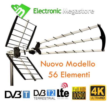 Antenna Digitale Terrestre Uhf Dtt Dvbt Elementi Alto Guadagno Tv