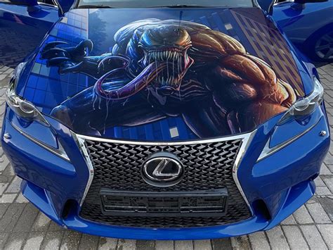 Venom Car Hood Wrap Self Adhesive Vinyl Sticker Full Color Etsy