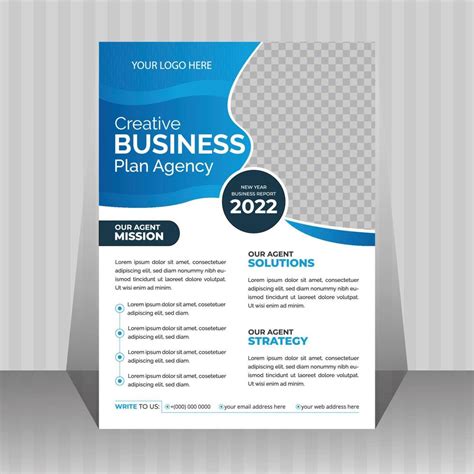 Creative Blue Modern Business Flyer Design Template 11432389 Vector Art At Vecteezy