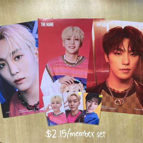 Wts Seventeen Svt The Name Pcs Photocards Poster Inserts Hobbies