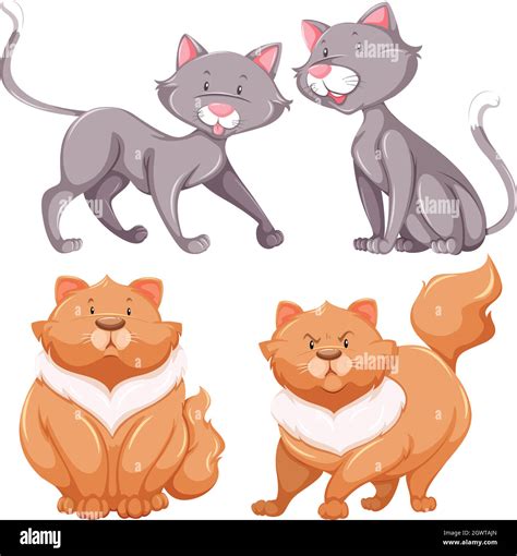 Thin Cat Clipart Image