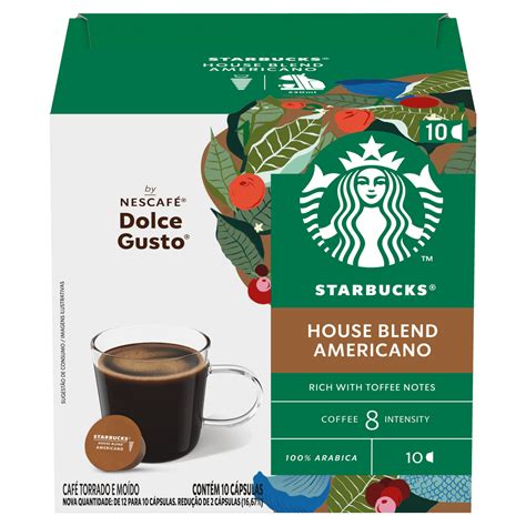 Café Starbucks House Blend Americano Com 10 Cápsulas 85g Angeloni Supermercado