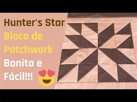 BLOCO de PATCHWORK Lindo Super Fácil e Rápido de COSTURAR para