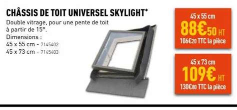 Promo Ch Ssis De Toit Universel Skylight Chez Point P Icatalogue Fr