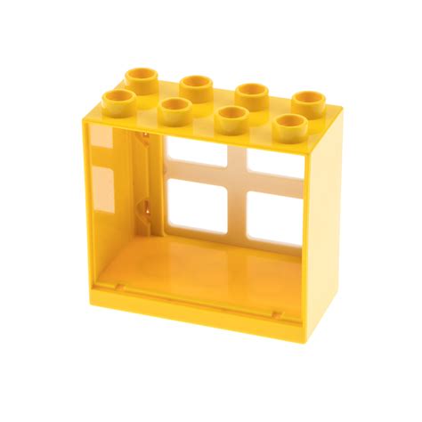 X Lego Duplo Fenster T R Rahmen Gelb Scheiben Wei B