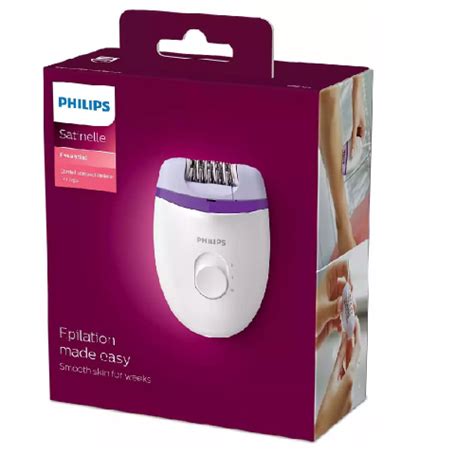 Depilador Philips Satinelle Essential 2 Velocidades Branco Roxo