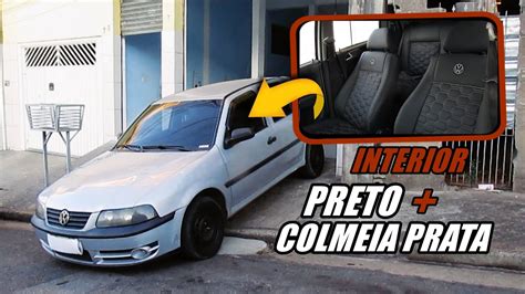 GOL G3 INTERIOR PRETO NO COLMEIA PRATA PREMIUM REVESTIMENTO YouTube