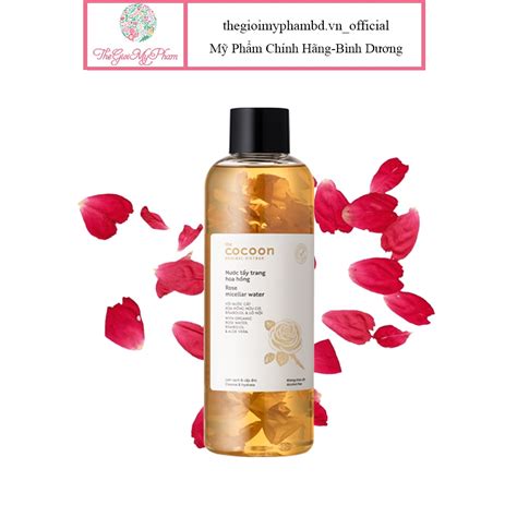 Nước Tẩy Trang Từ Nước Cất Hoa Hồng Hữu Cơ The Cocoon Rose Micellar