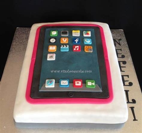 Tablet Cakes Image Gallery Ipad Cake Ipad Cake Iphone Cake Video