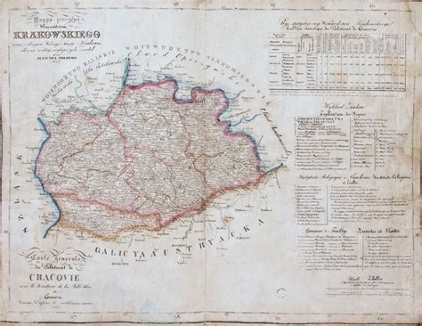 Juliusz Kolberg Mappa Jeneralna Wojew Dztwa Krakowskiego