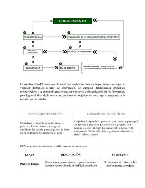 Guillermo Mart Nez Procesos B Sicos Del Conocimiento Cient Fico Docx