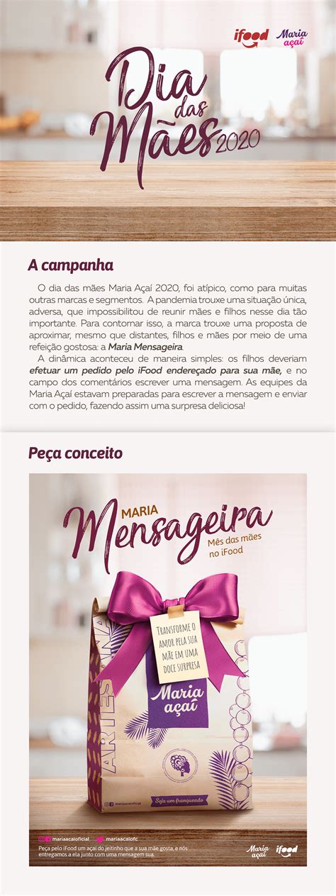 Identidade Visual Campanha De Dia Das M Es Maria A A Behance