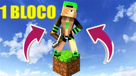 MINECRAFT SOBREVIVA EM CIMA DE APENAS 1 BLOCO SKYBLOCK ONE BLOCK