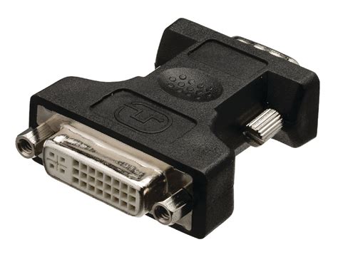 Adaptador DVI VGA Macho DVI I 24 5 Pines Hembra Negro DJMania