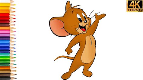 JERRY RESMİ ÇİZİMİ TOM VE JERRY NASIL ÇİZİLİR KOLAY RESİM ÇİZME